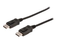 DIGITUS DisplayPort Anschlusskabel DP St/St 3.0m m/Verriegelung DP 1.1a konform UL sw