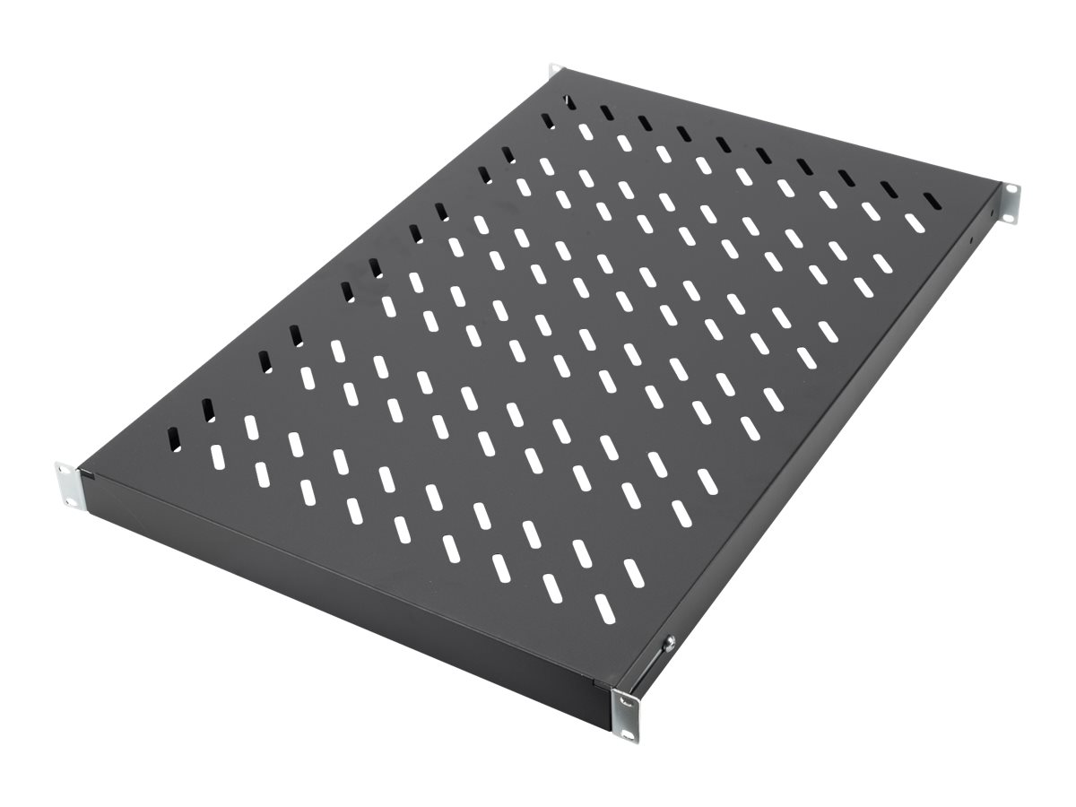 DIGITUS 1HE Fachboden 700 mm tiefe, Schwarz, 50kg