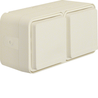Berker AP-Doppelsteckdose SCHUKO 47753522 weiss Berker AP-Doppelsteckdose SCHUKO 47753522 weiss