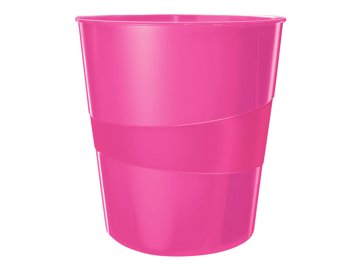 LEITZ WOW Duo Colour Papierkorb 15,0 l pink LEITZ WOW Duo Colour Papierkorb 15,0 l pink
