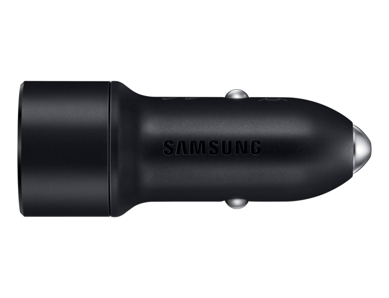 Samsung EP-L1100NB Schnellladegeraet mit 2 USB- A Anschluessen Schwarz Bulk