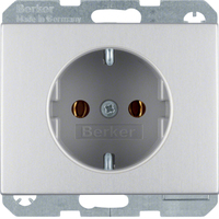 Berker Steckdose SCHUKO 47157003 alu Berker Steckdose SCHUKO 47157003 alu
