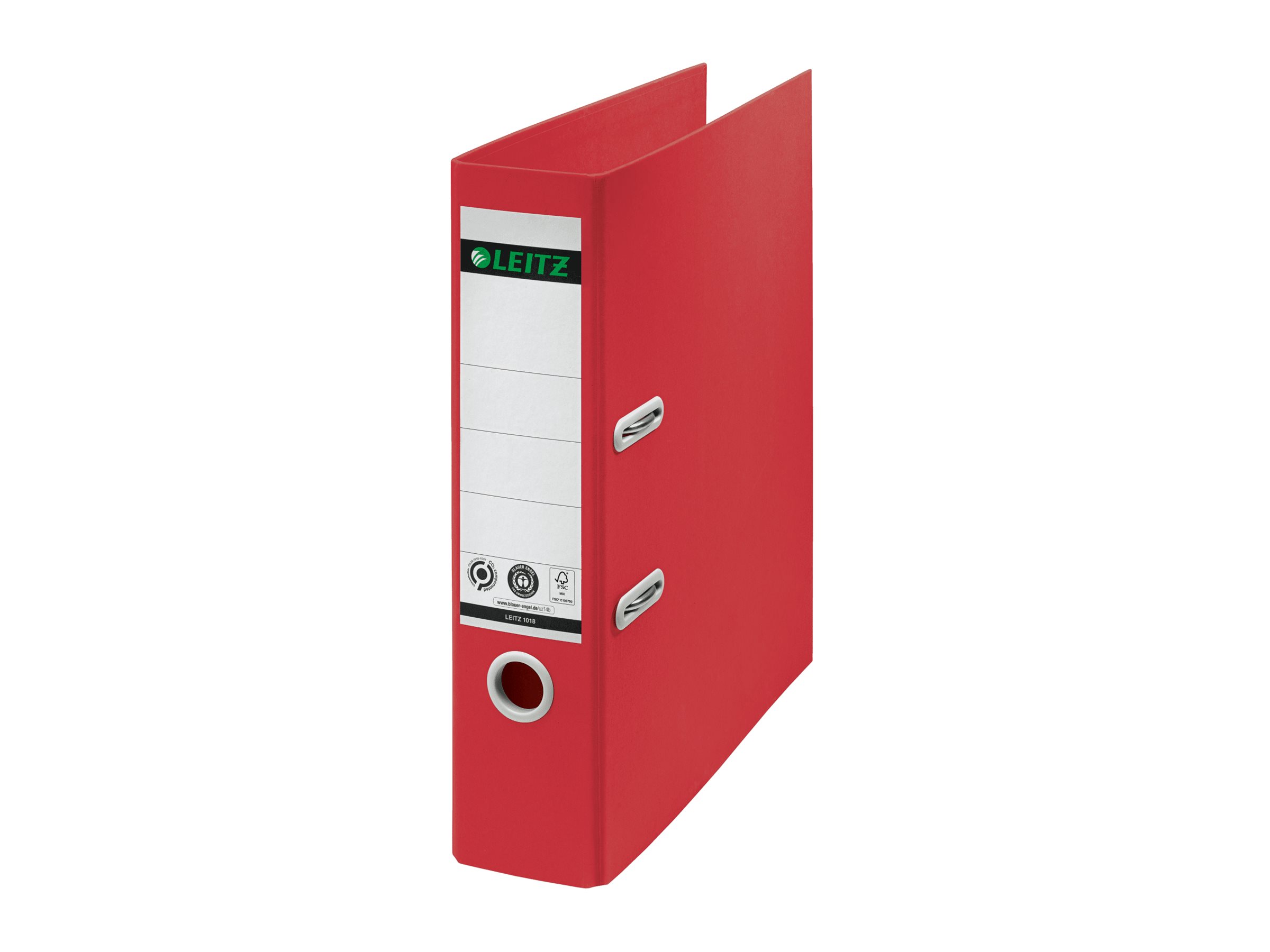 LEITZ recycle 1018 Ordner rot Karton 8,0 cm DIN A4
