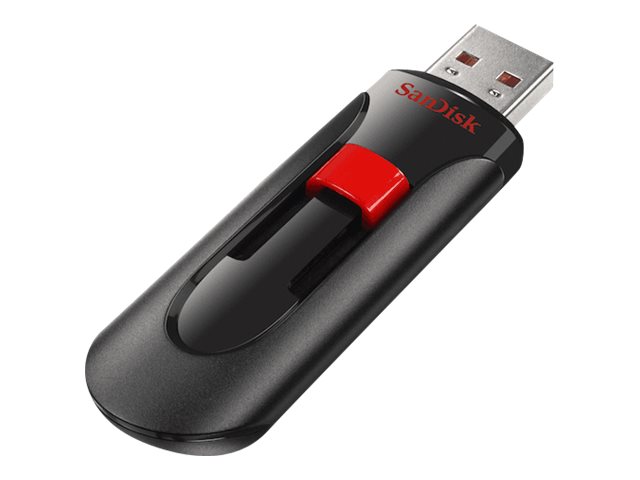 3 SanDisk USB-Sticks Cruzer Glide schwarz, rot 32 GB