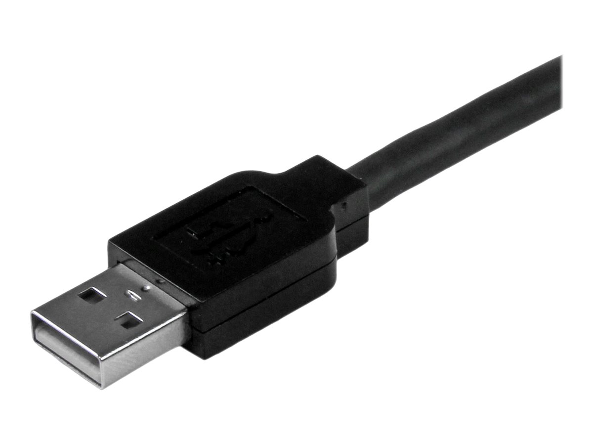 STARTECH.COM 15m aktives USB 2.0 A auf B Kabel - Stecker/Stecker - USB Druckerkabel 1x USB A / 1x USB B - Schwarz