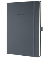 SIGEL Notizbuch Conceptum® ca. DIN A4 kariert, dunkelgrau Hardcover 194 Seiten SIGEL Notizbuch Conceptum® ca. DIN A4 kariert, dunkelgrau Hardcover 194 Seiten