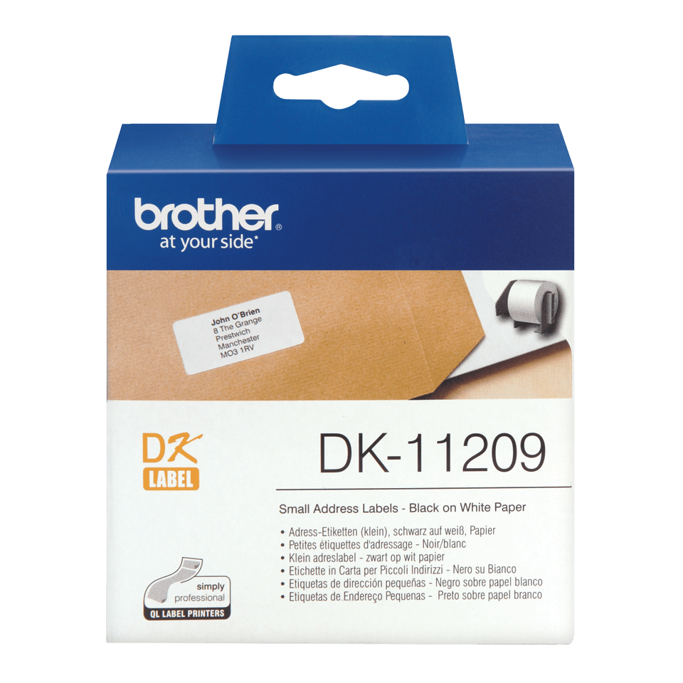 Brother Etiketten DK11209 PTouch, Adressetiketten 62x29mm