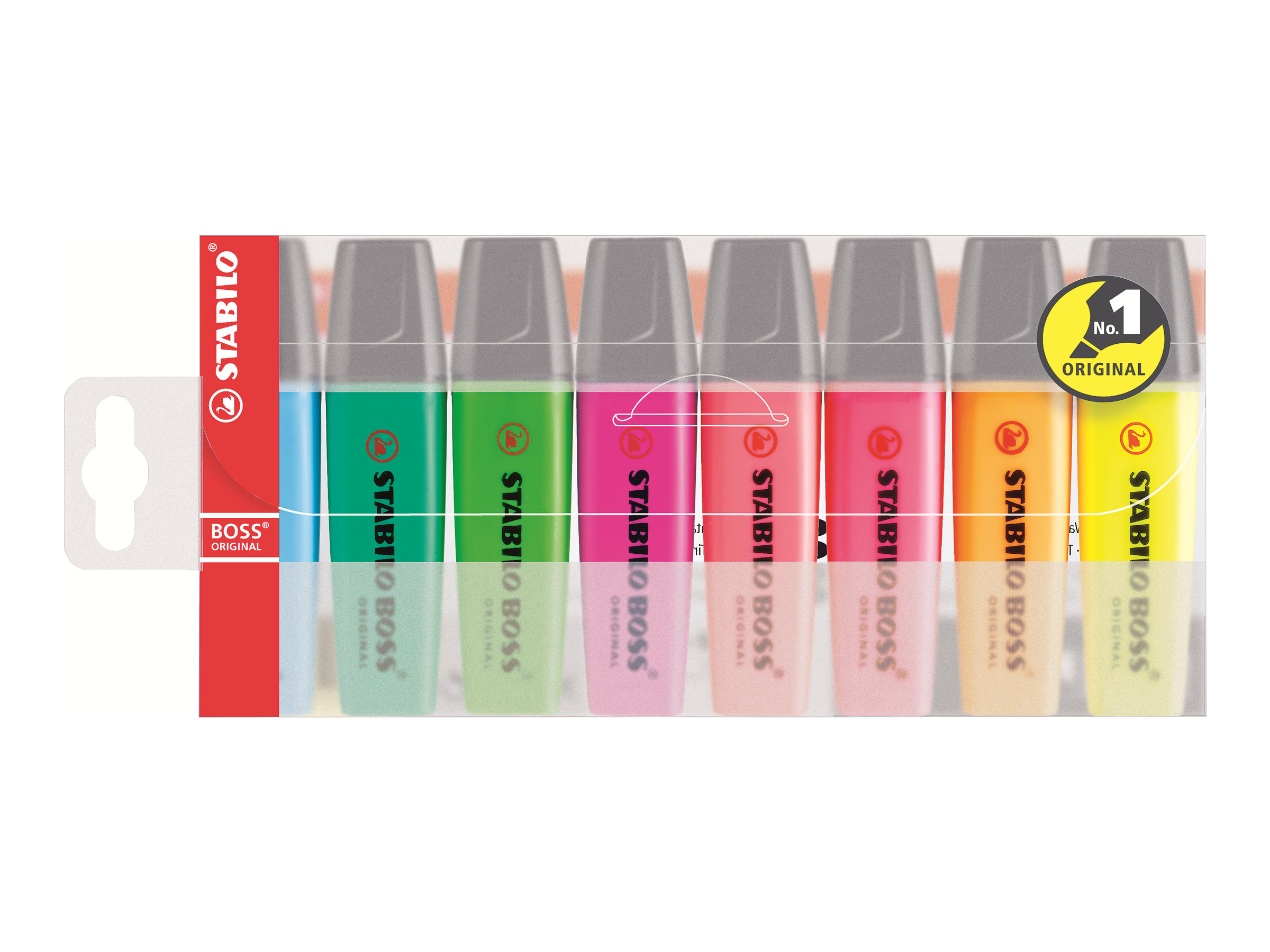 STABILO BOSS ORIGINAL Textmarker farbsortiert, 8 St.