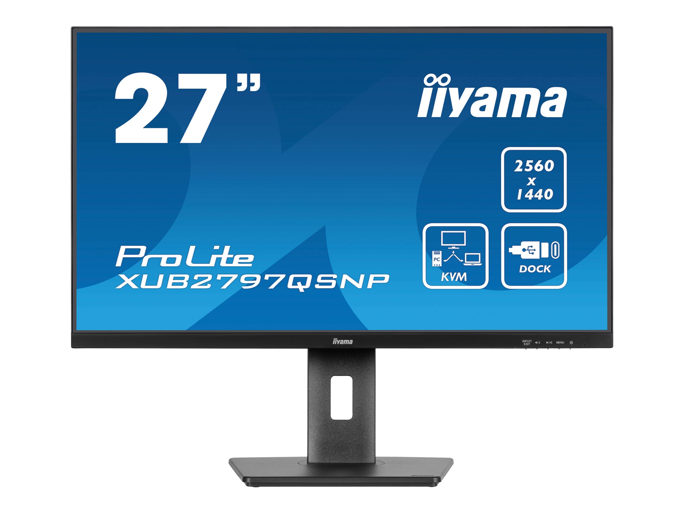 IIYAMA XUB2797QSNP-B1 68,58cm 27Zoll IPS WQHD 100Hz 300cd/m2 1ms HDMI DP Speakers 5 year guarantee IIYAMA XUB2797QSNP-B1 68,58cm 27Zoll IPS WQHD 100Hz 300cd/m2 1ms HDMI DP Speakers 5 year guarantee