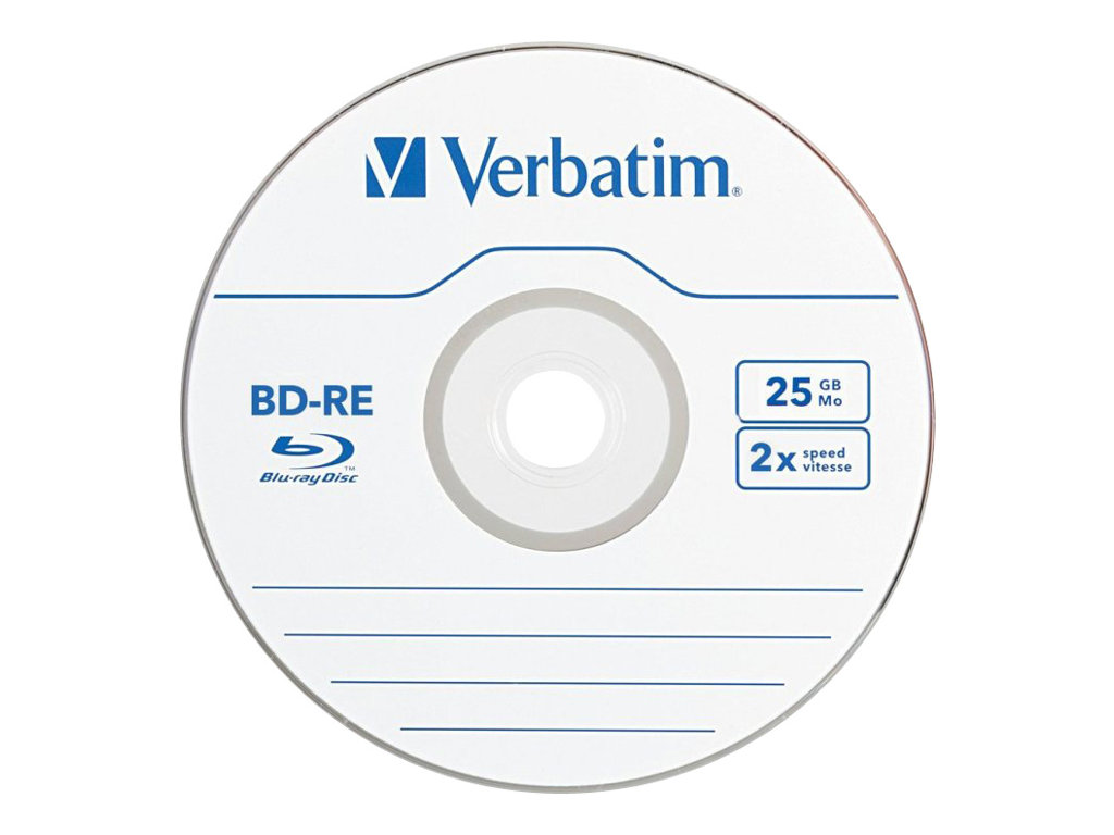 5 verbatim Blu-ray BD-RE 25 GB wiederbeschreibbar