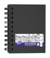 OXFORD Skizzenbuch Sketchbook DIN A6 blanko, schwarz Hardcover 80 Seiten, 1 St