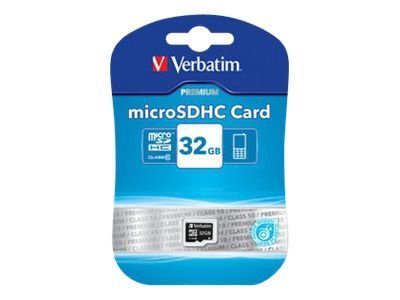Verbatim microSDHC Speicherkarte 32 GB UHS-I Premium Class 10
