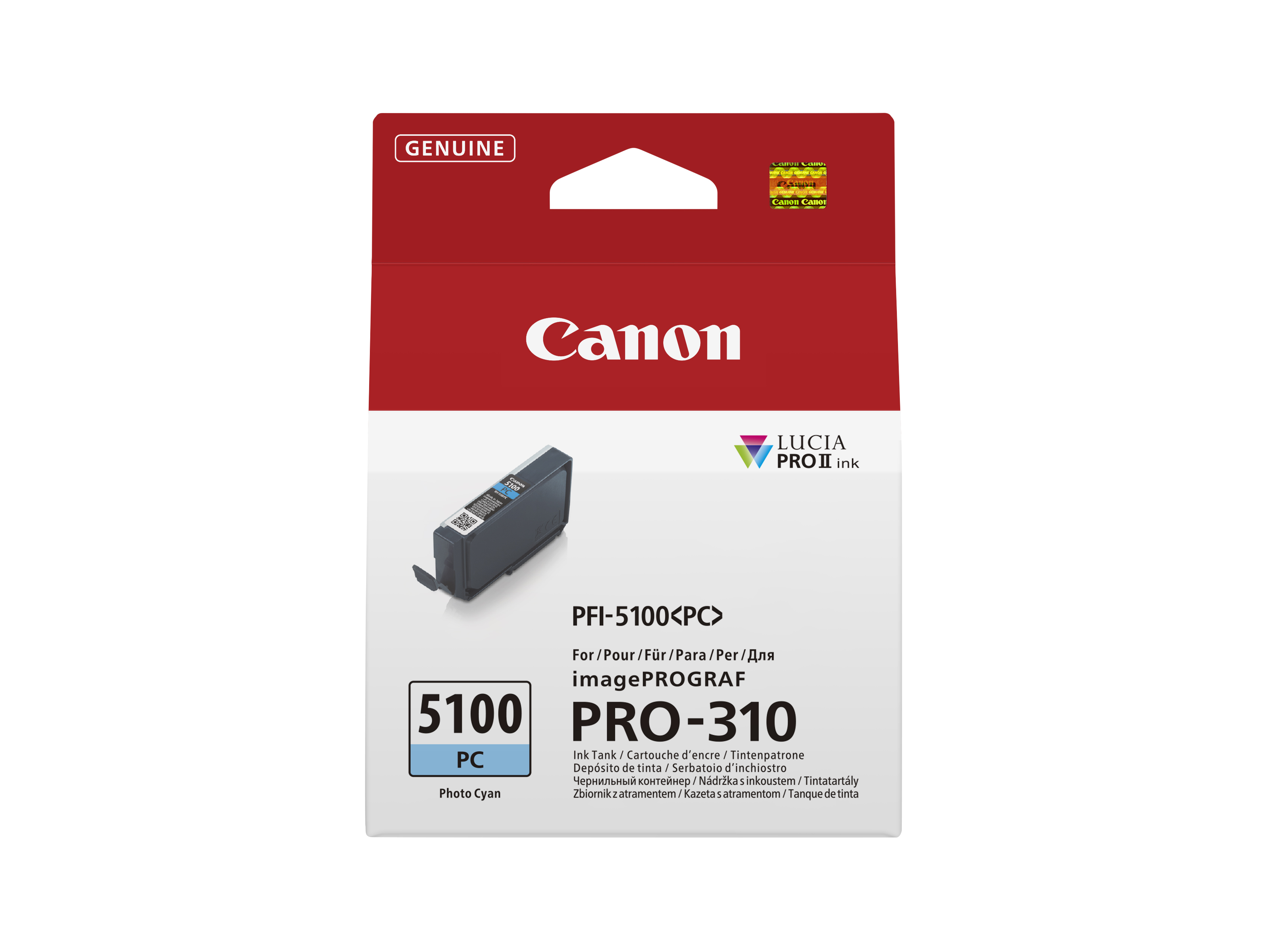 Canon PFI5100 PC Foto cyan Druckerpatrone
