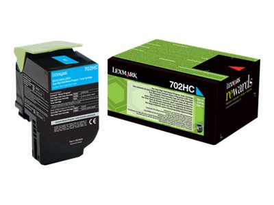 70C2HC0 LEXMARK 702HC CS Toner cyan HC 70C2HC0 LEXMARK 702HC CS Toner cyan HC