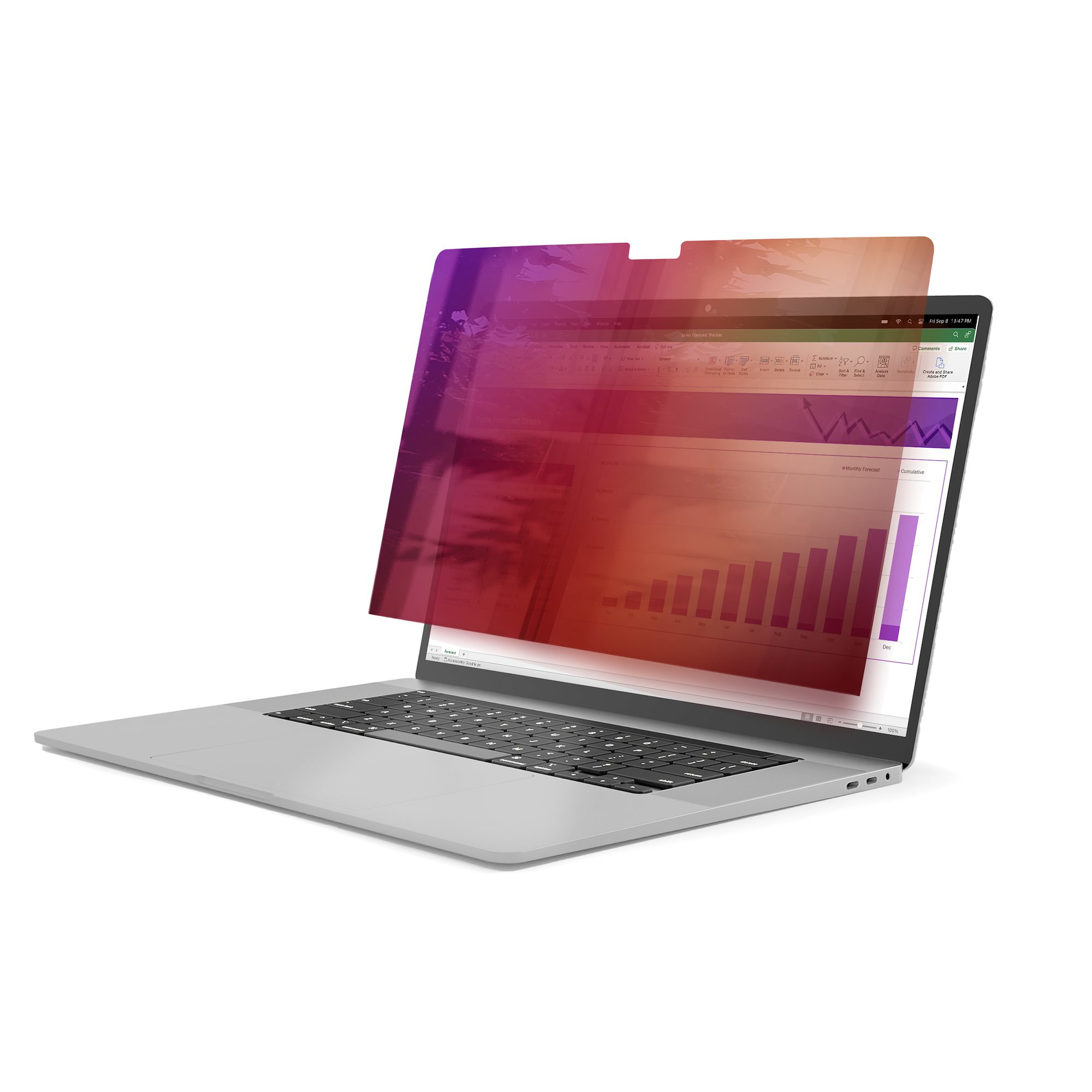 STARTECHCOM 40,64cm 16Zoll MacBook Pro 2123 Blickschutz Doppelseitiger Laptop Goldfilter mit Erhöhtem Sichtschutz 30 Grad