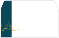 50 SIGEL Weihnachtsbriefumschlaege Christmas Tree petrol DIN lang ohne Fenster