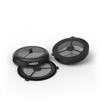 xavaxÂ® nachfÃ¼llbare Kaffeepads schwarz, 2 St., 2 StÃ¼ck