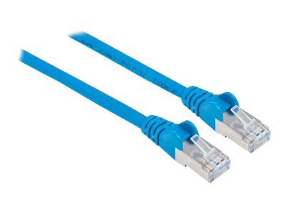 INTELLINET Netzwerkkabel Cat6 S/FTP CU LS0H 15,0m Blau RJ-45 Stecker / RJ-45 Stecker Vergoldete Kontakte