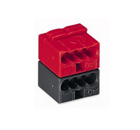 Wago Steckverbinder 243-211 rot-schwarz fuer EIB-Anwendung