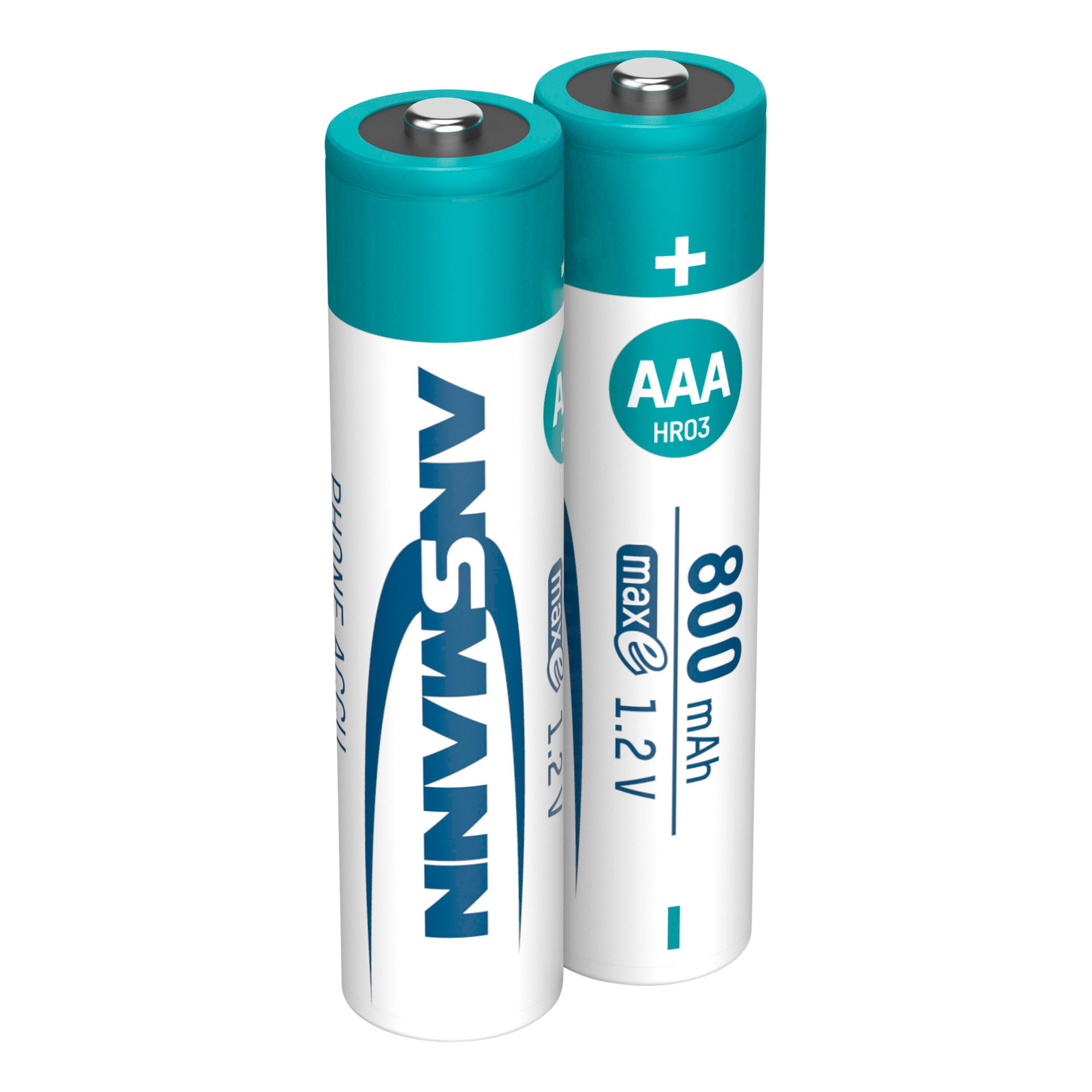 2 ANSMANN Akkus DECT Micro AAA 800 mAh