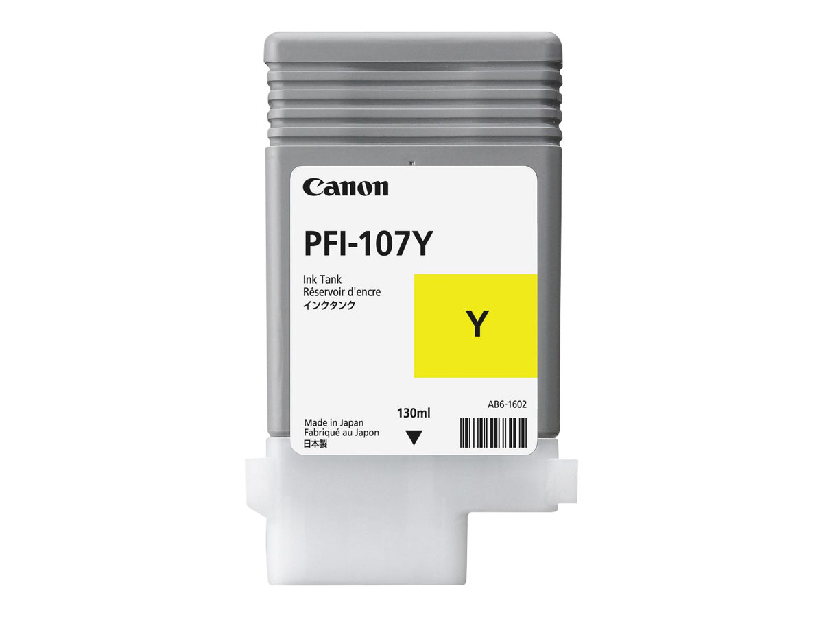 6708B001 CANON PFI107Y IPF Tinte yellow 6708B001 CANON PFI107Y IPF Tinte yellow