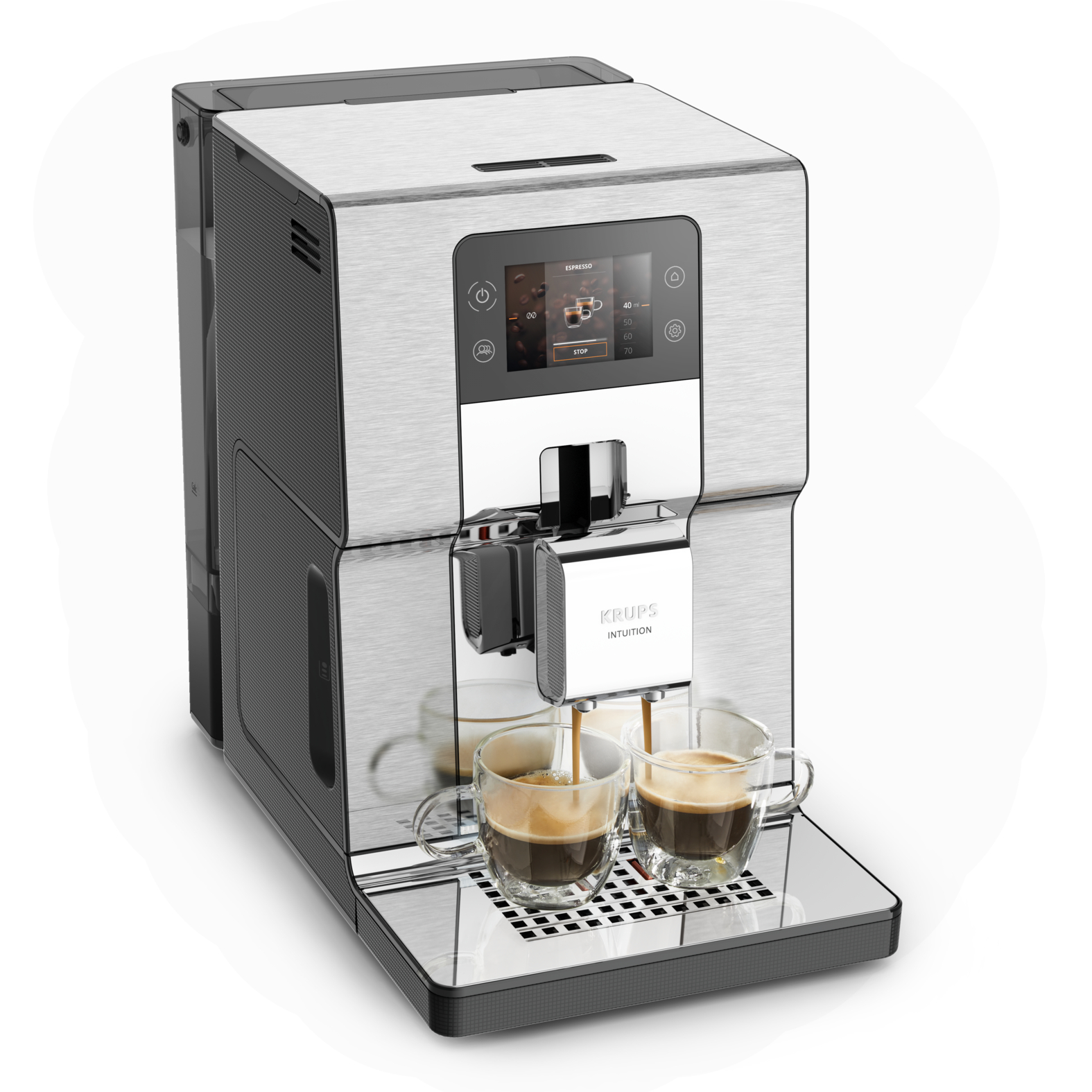 KRUPS EA877D Intuition Experience Kaffeevollautomat silber