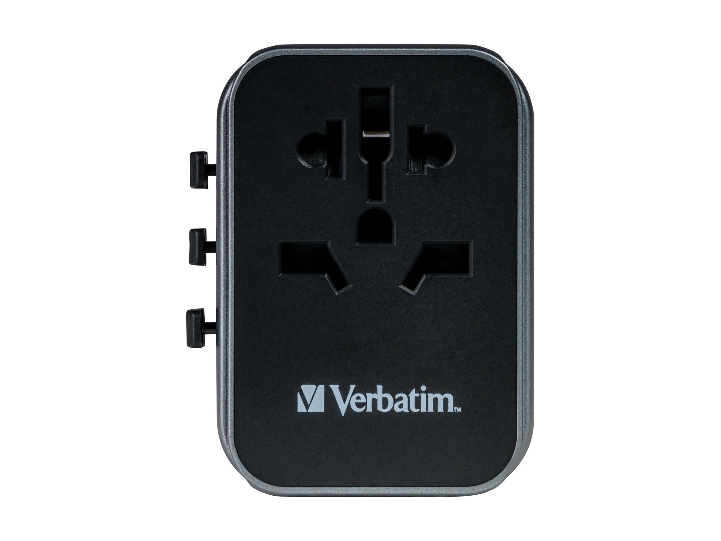 Verbatim Universal-Reiseadapter mit USB-C PD und QC, 2 USB-C- und 2 USB-A