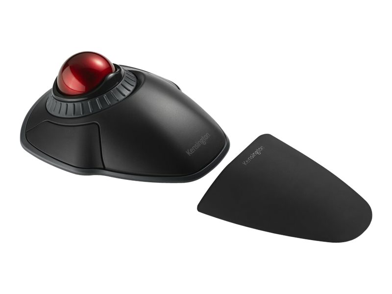 Kensington Orbit mit Scroll-Ring Trackball kabellos rot, schwarz