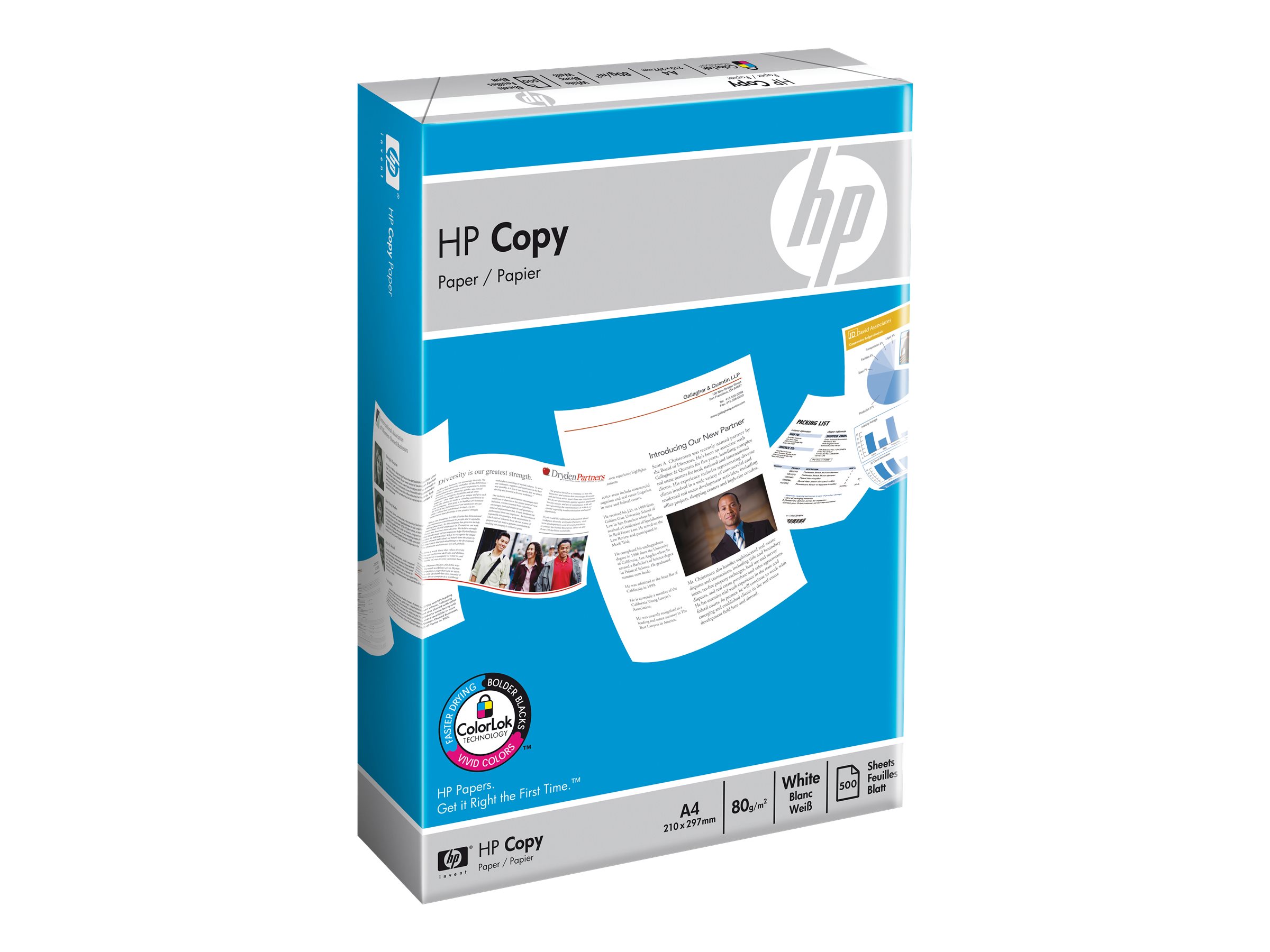 HP Kopierpapier Copy DIN A4 80 g/qm 500 Blatt