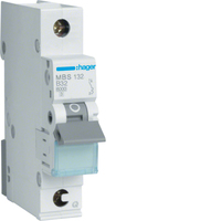 Hager Leitungsschutzschalter MBS132 1polig B32A 6kA QC 1M Hager Leitungsschutzschalter MBS132 1polig B32A 6kA QC 1M
