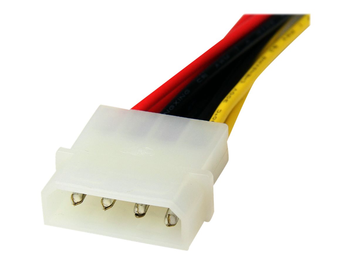 StarTech.com SATA Y-Stromkabel - Splitter Power Y-Kabel mit 2 x SATA intern 1 x Molex (Stecker) 2 x SATA Power (15 pin) Buchse 30cm - Netzteil