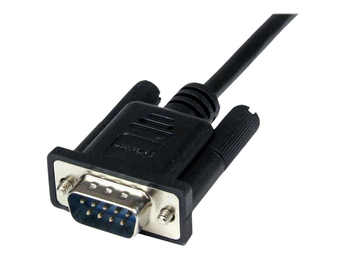StarTech 1m Black DB9 RS232 Serial Null Modem Cable FM