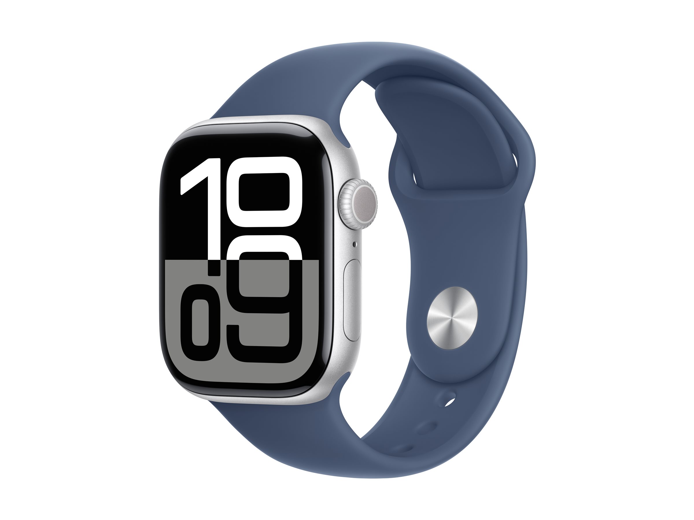 APPLE Watch Series 10 GPS 42mm Silver Aluminium Case with Denim Sport Band - M/L APPLE Watch Series 10 GPS 42mm Silver Aluminium Case with Denim Sport Band - M/L