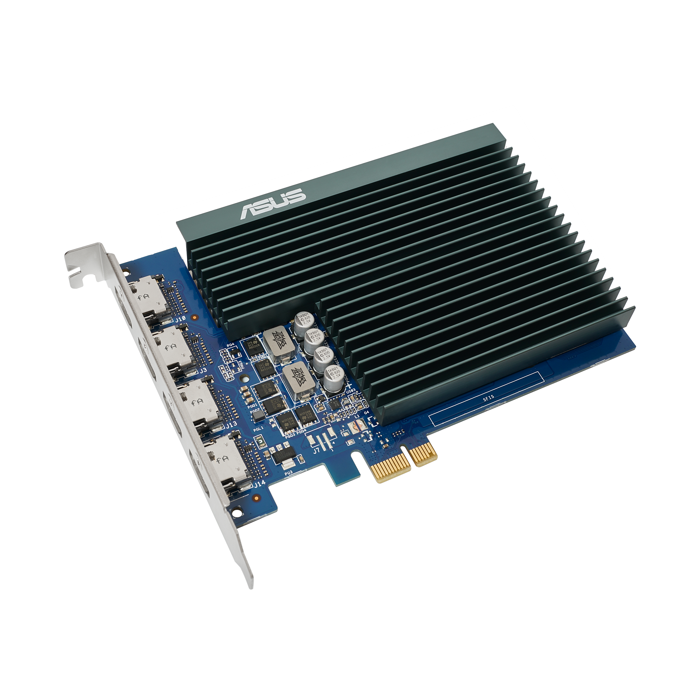ASUS GT7304HSL2GD5 2GB GDDR5 Memory PCIe 20 4xHDMI Ports Singleslot Design Passive Cooling
