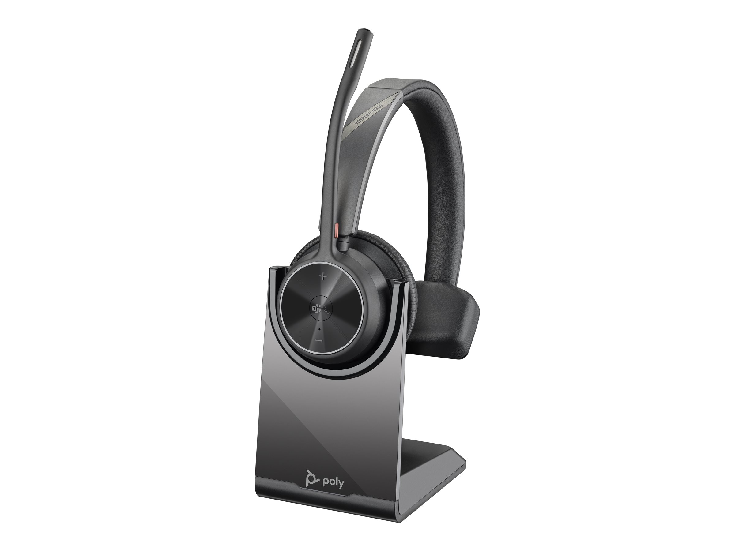 Poly BT Headset Voyager 4310 UC Mono USB-C Teams mit Stand