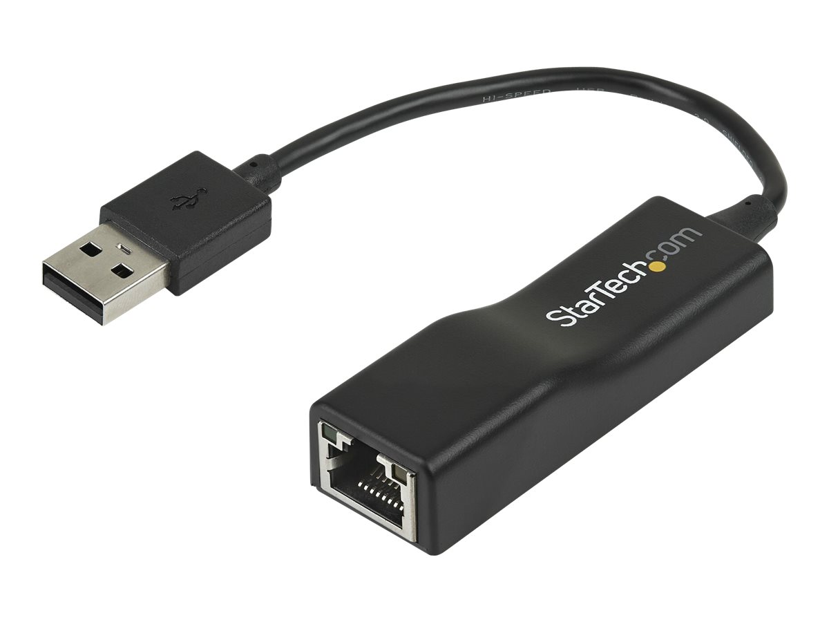 StarTech.com USB 2.0 RJ45 Fast Ethernet Adapter - Lan Nic USB Netzwerkadapter - USB 2.0 10/100 Mbit Adapter in Schwarz - Netzwerkadapter - USB 2.0 - 10/100 Ethernet