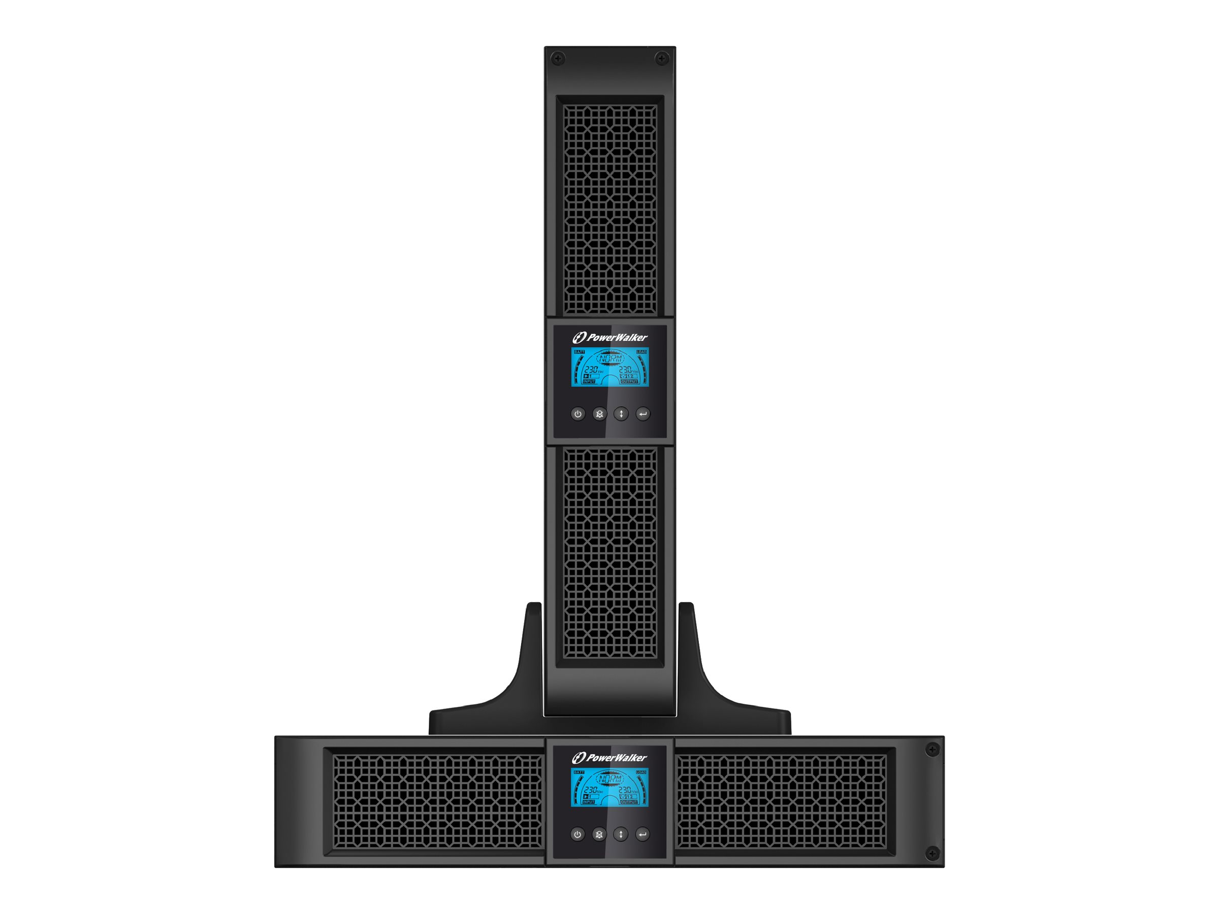 POWERWALKER VI 1500 RT HID 1500VA 1350W Line-Interactive USV Tower/Rack AVR LCD Reine Sinuswelle SNMP Slot