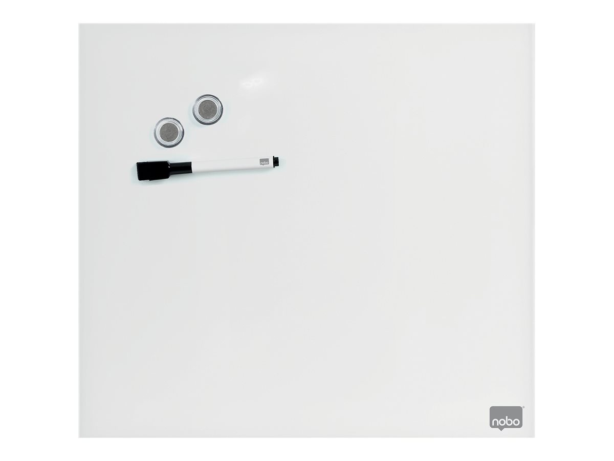 Nobo Glas-Magnettafel 30,0 x 30,0 cm brillant weiß
