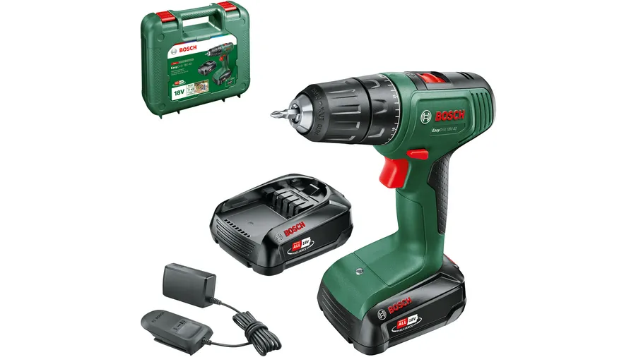 BOSCH Home Garden EasyDrill 18V40 AkkuBohrschrauberSet 18,0 V, mit 2 Akkus