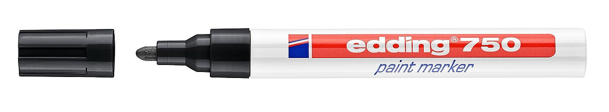 edding 750 Lackmarker schwarz 2,0 4,0 mm, 1 St