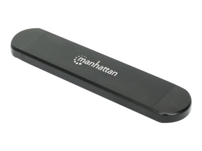MANHATTAN M.2 NVMe und SATA SSD USB-Festplattengehäuse USB-C 3.2 Gen 2 und A-Stecker für 2230/2242/2260/2280 SSDs mit M Key/B+M Key