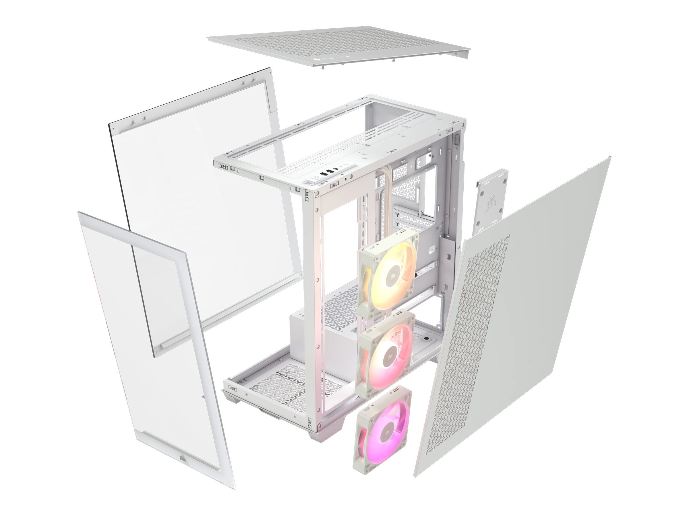 Corsair 3500X LINK RGB weiss Midi Tower ATX Gaming Gehaeuse