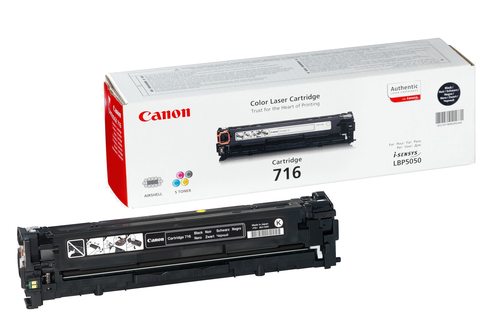 Canon 716 BK  schwarz Toner