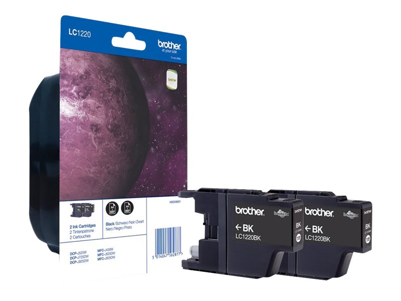 brother LC-1220BK schwarz Druckerpatronen, 2er-Set brother LC-1220BK schwarz Druckerpatronen, 2er-Set