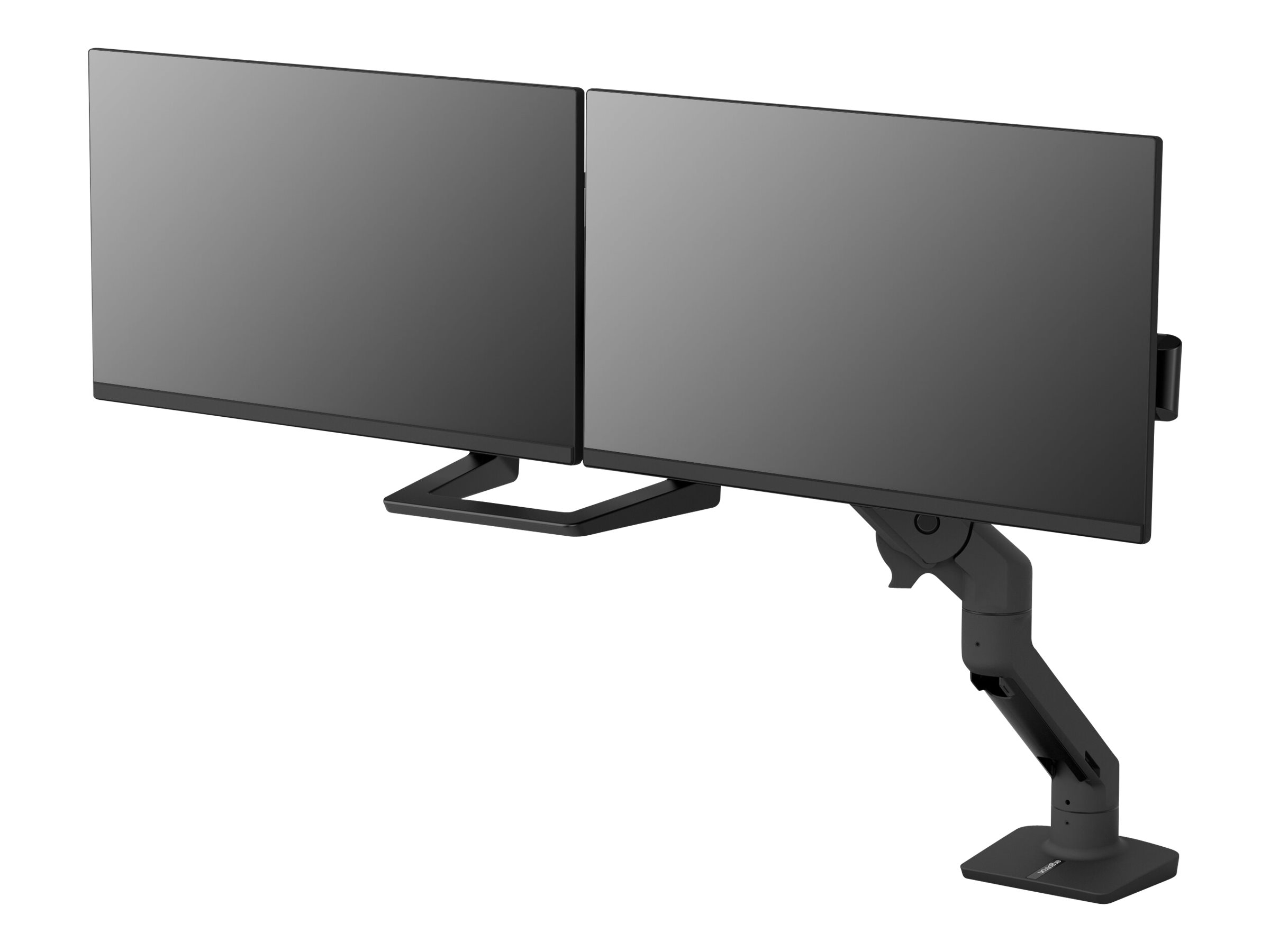 ERGOTRON HX Dual Monitor Arm in schwarzer Tischhalterung fuer Monitore bis 7,9kg
