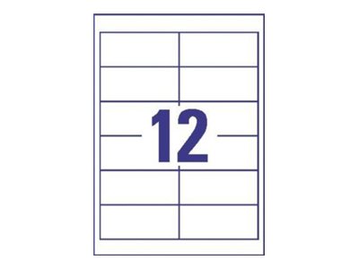 2.640 AVERY Zweckform Etiketten 3659-200 weiÃ 97,0 x 42,3 mm