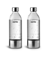 Aarke PET Water Bottle - Polished Steel Bundle x2