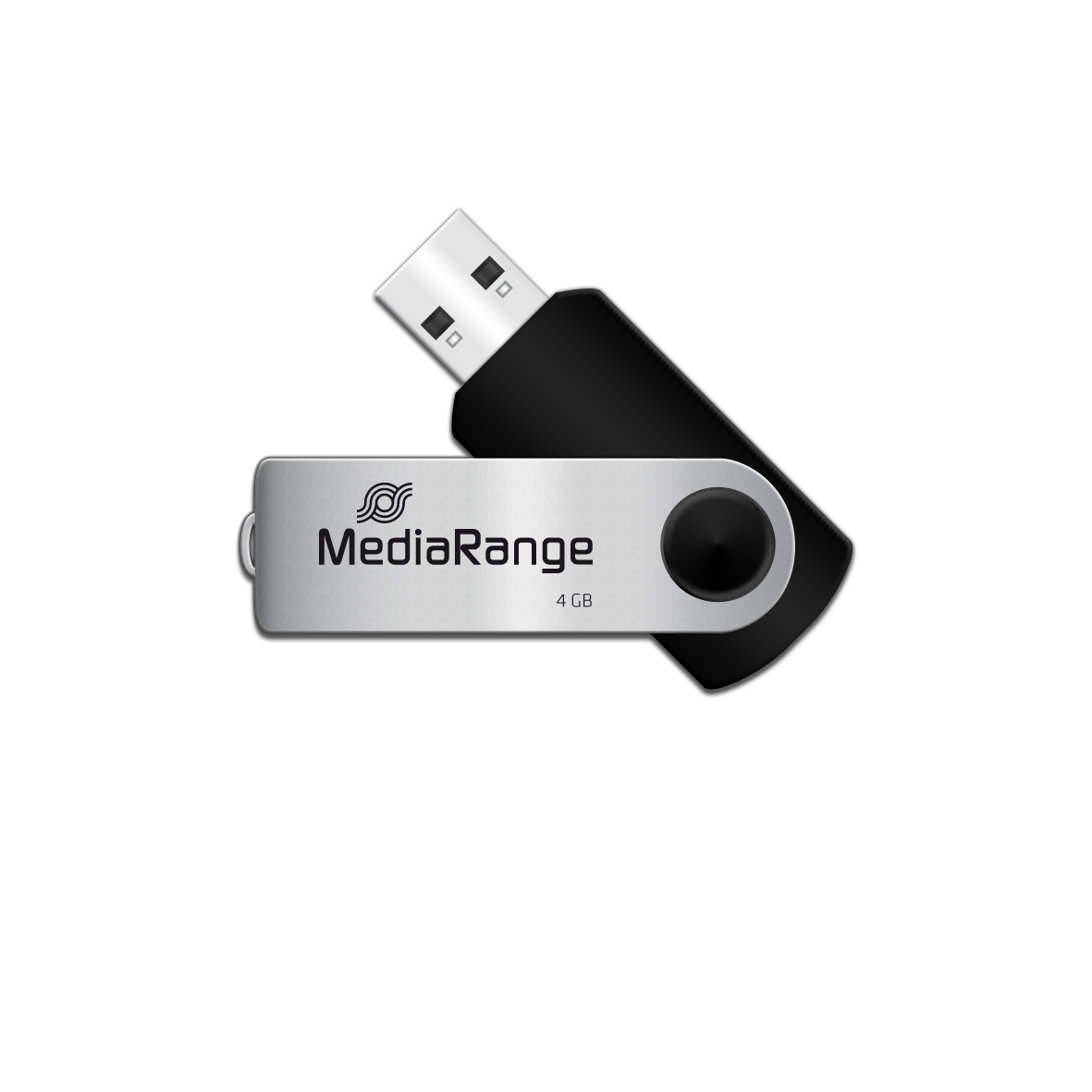 MediaRange USBStick schwarz, silber 4 GB, 1 St