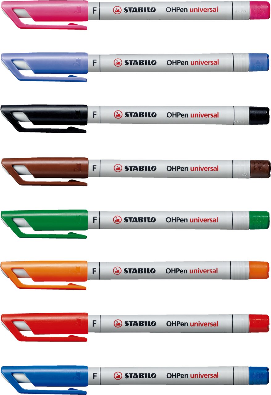 10 STABILO OHPen universal Folienstifte blau 0,7 mm nonpermanent