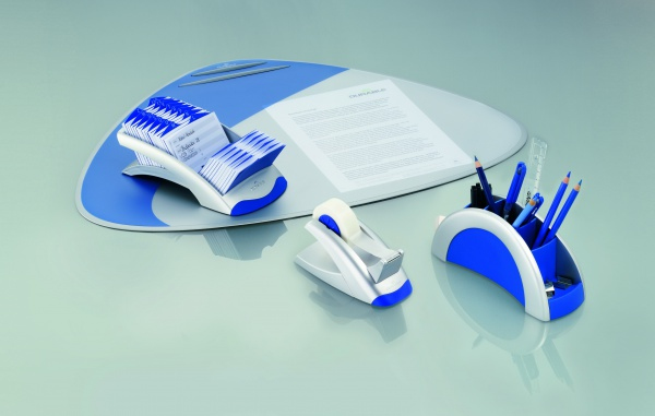 DURABLE Adresskartei Telindex desk silbergrau, fuer 500 Adress,- Telefonkarten